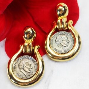 ⚜️ Gorgeous Gucci Medallion Doorknocker Earrings